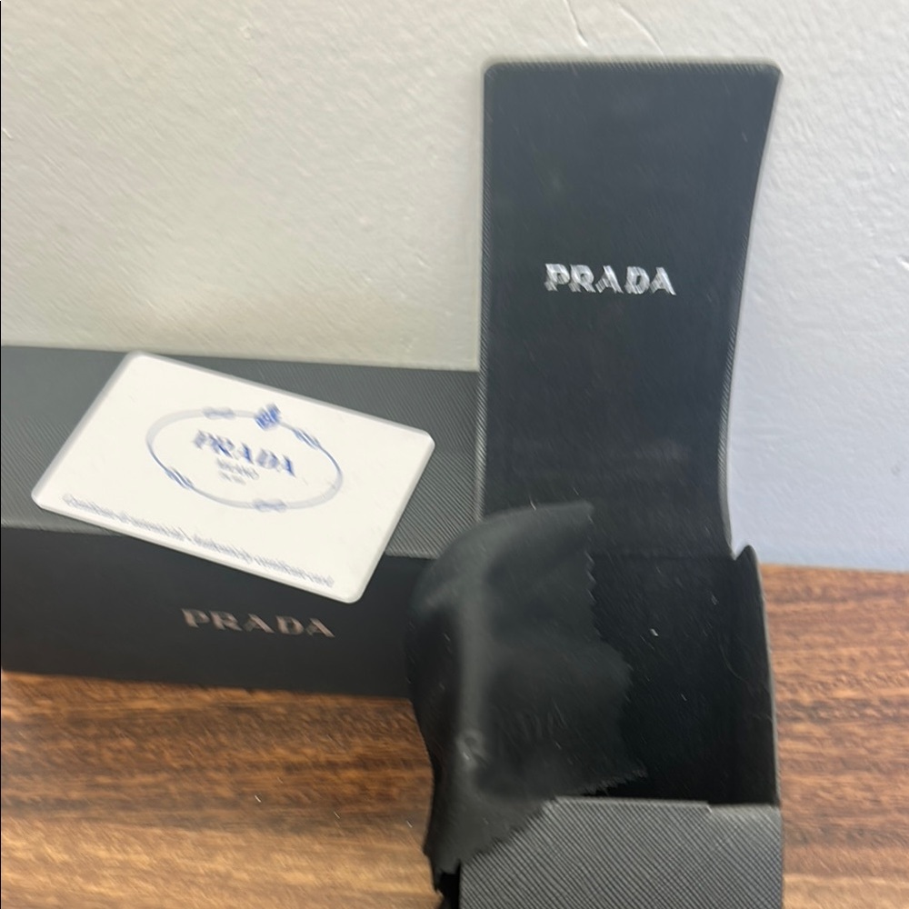 Prada Black Rectangular Sunglasses - image 4